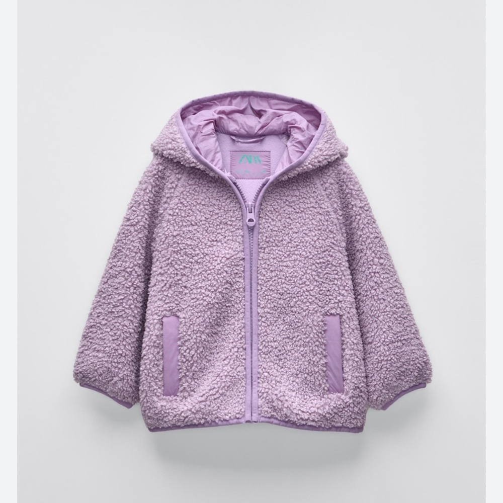 Zara toddler girl Sherpa jacket 3T